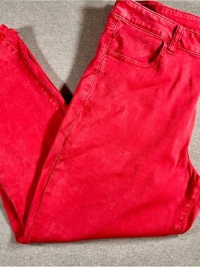 American Eagle Outfitters Red Super Stretch Jeans 18 long